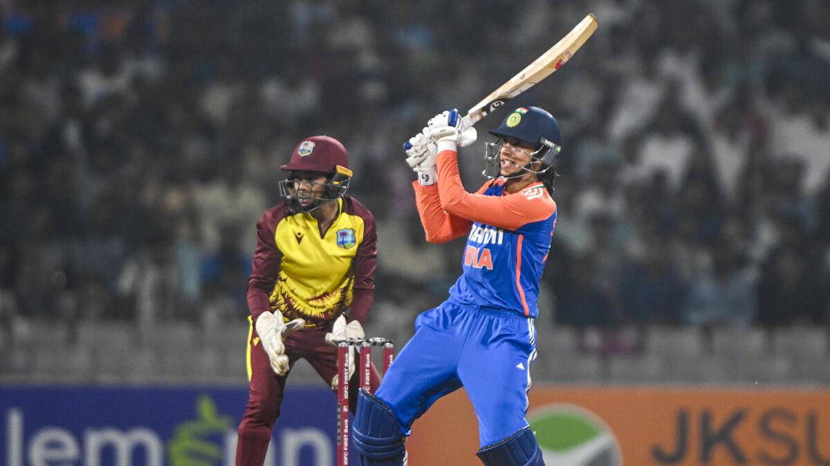 IND-W vs WI-W: Smriti Mandhana smashes seven boundaries in a row against West Indies during third T20I